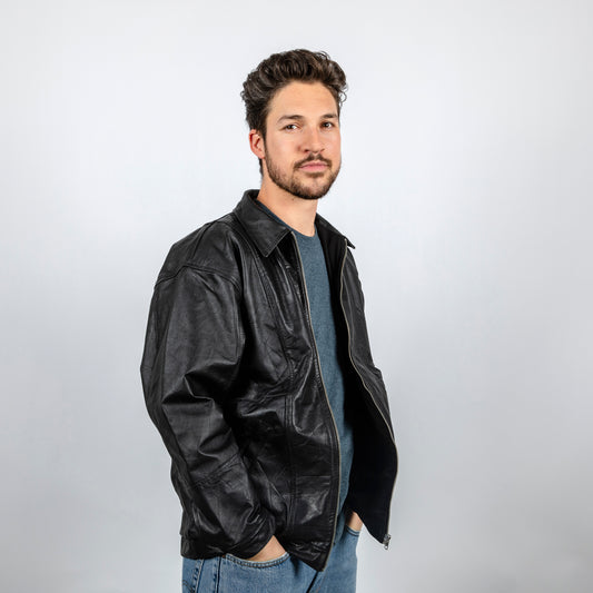 Vintage Leather Jacket Men