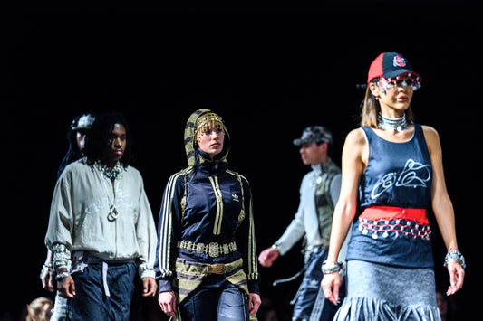 Wir auf dem Laufsteg