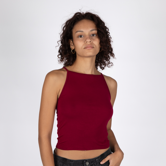 Strappy Boat-Neck Top
