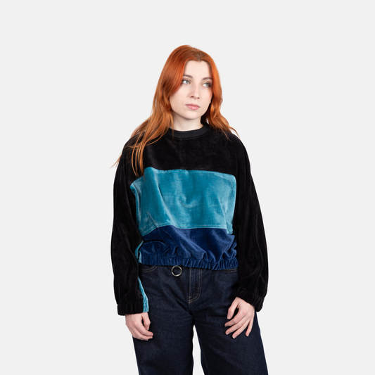 Velours Patchwork Sweater