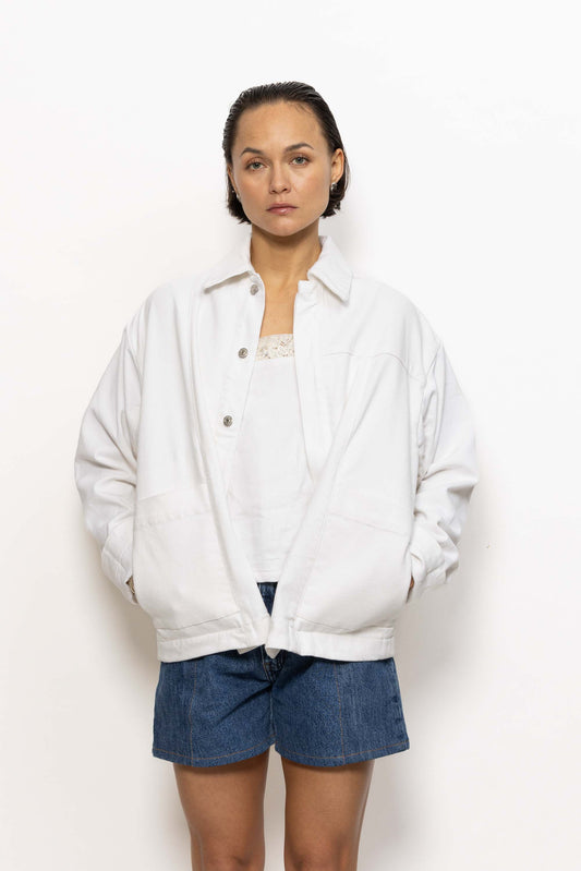 Premium White Denim Jacket