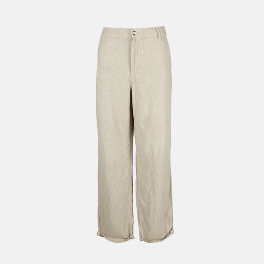 Rolled Up Linen Pants