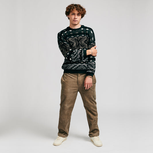 Rolled Up Cord Pants