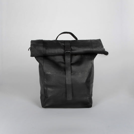 Roll Up Leather Backpack Jarcos