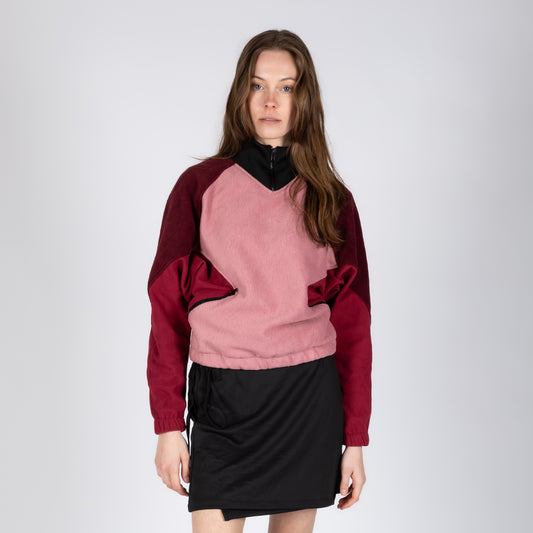 Color Block Fleece Pullover
